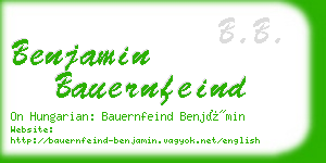 benjamin bauernfeind business card